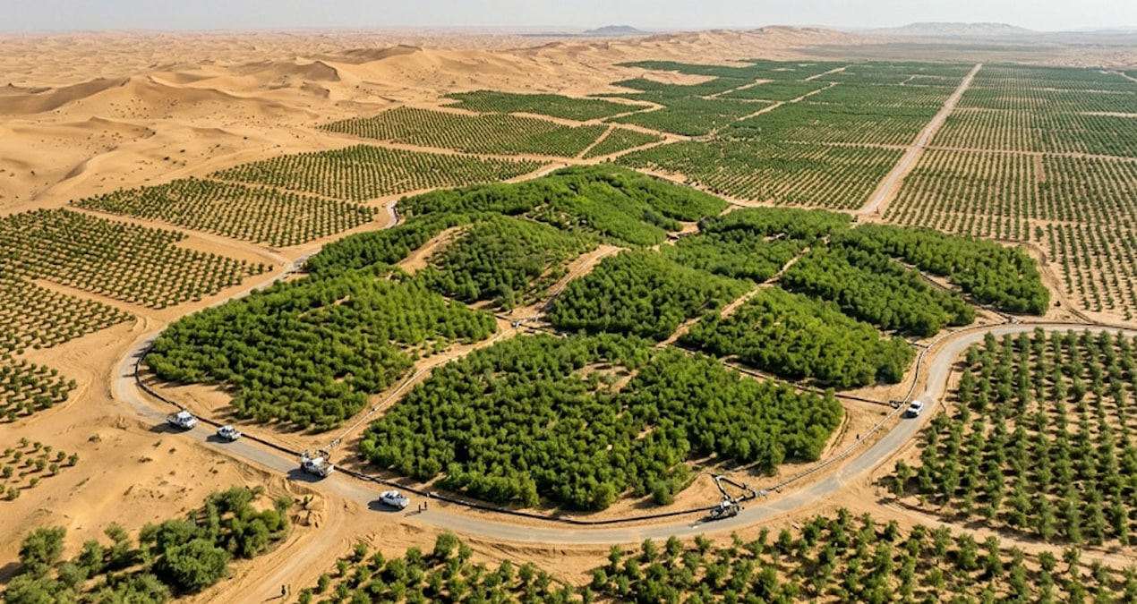 Çölün ortasına 159 milyon ağaç dikerek imkansızı başardılar