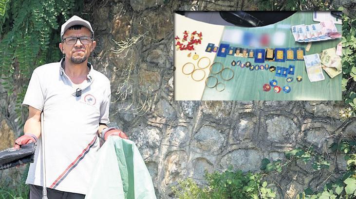 Çöpten 3.5 milyon TL’lik altın buldu! Polise teslim etti