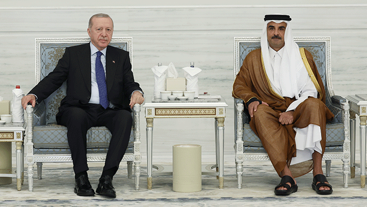 Cumhurbaşkanı Erdoğan, Katar Emiri Temim’e taziyelerini iletti