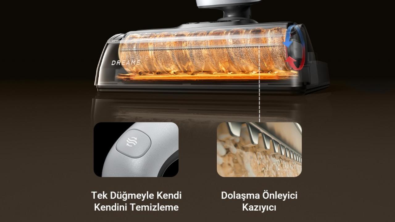 Dreame H14 Dual ile Akıllı Temizlik süpürgesi küf ve kötü kokuları yok ediyor