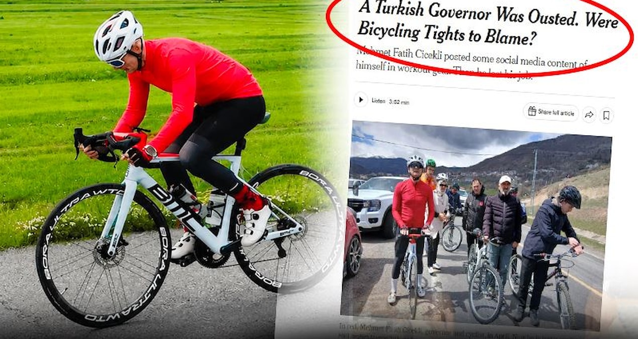 Dünya bizim Vali’yi konuşuyor: ‘Suçlu bisiklet taytı’