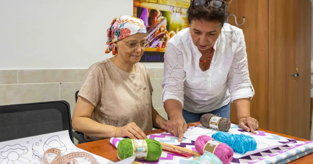 El Sanatları Kursu kanser hastası Yeliz’e umut oldu