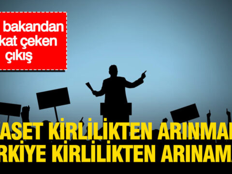 Eski bakandan dikkat ceken cikis siyaset kirlilikten arinmadan turkiye kirlilikten arinamaz 3GPMJVLZ.jpg