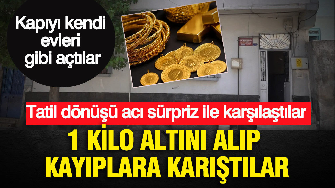 Ev sahipleri tatil dönüşü acı sürpriz ile karşılaştılar: Kapıyı kendi evleri gibi açtılar: 1 kilo altını alıp kayıplara karıştılar