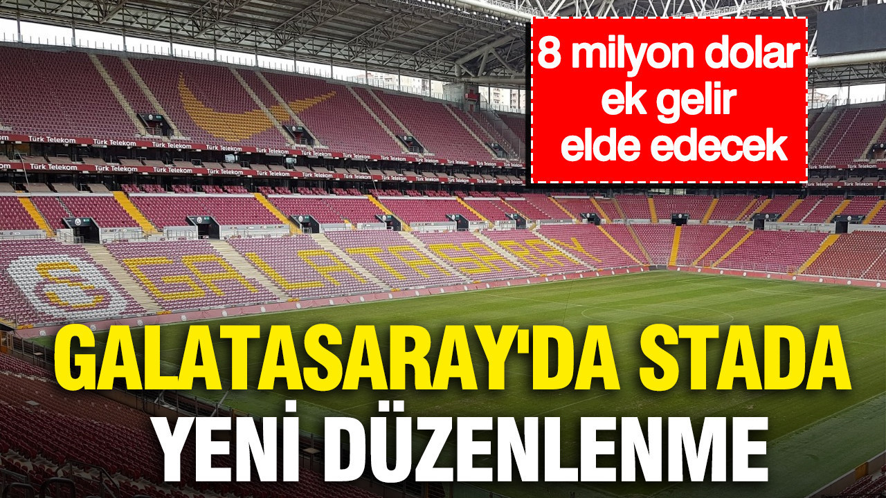 Galatasaray’da stada yeni düzenleme: Kulüp, 8 milyon dolar ek gelir elde edecek.