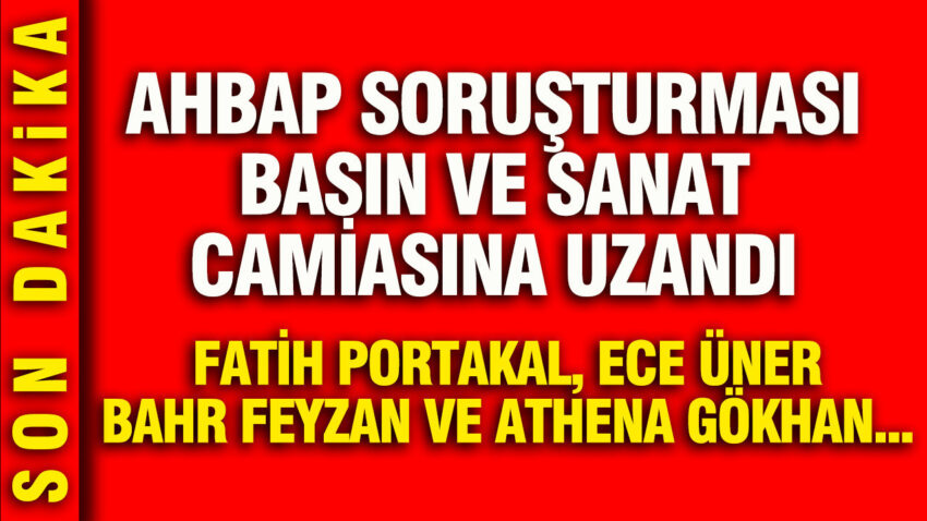 Gazeteci ve sanatcilar ahbap sorusturmasinda ifadeye cagrildi fatih portakal ve ece uner de var CN2wDejv.jpg