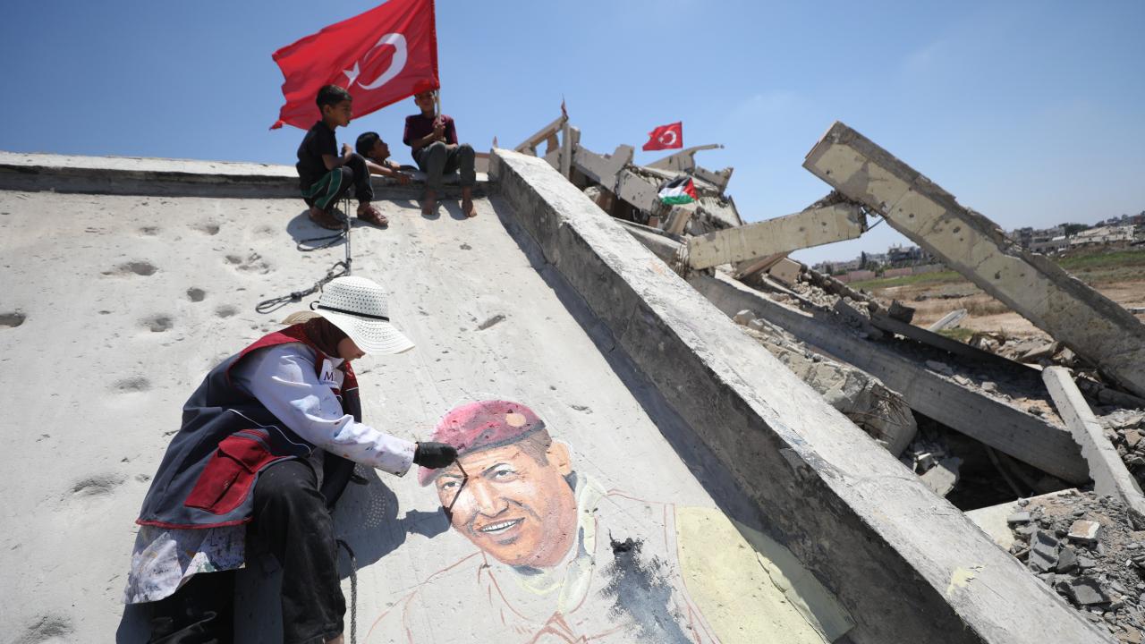 Gazze’de 15 Temmuz selamı