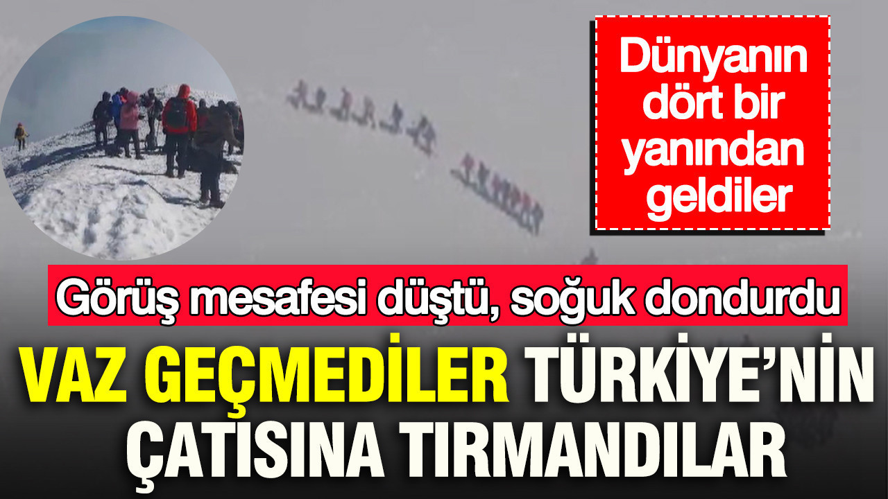 Görüş mesafesi düştü, soğuk dondurdu: Ağrı Dağı’nda eksi 10 derecede zirve dehşeti