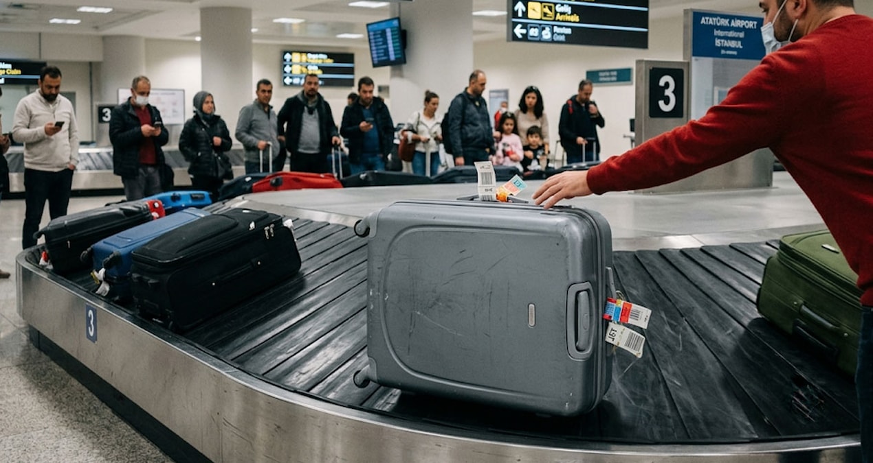 Gri valiz kullanan yolculara uyarı yapıldı