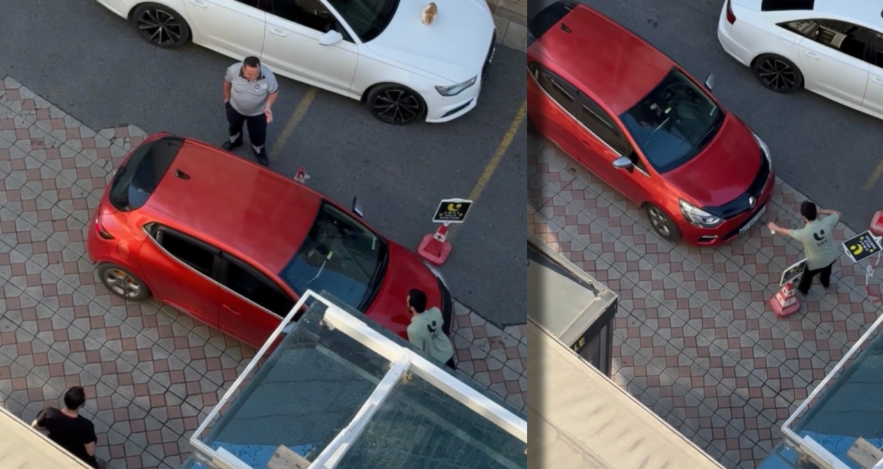 Hastane otoparkı ücretini duyunca çıldırdı, aracını valenin üzerine sürdü