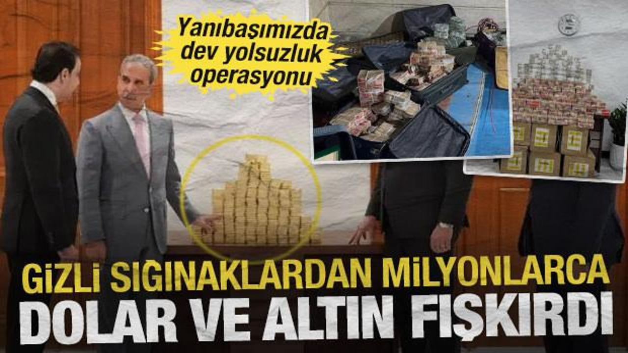 Irak’ta dev yolsuzluk operasyonu: Gizli sığınaklardan milyonlarca dolar ve altın fışkırdı