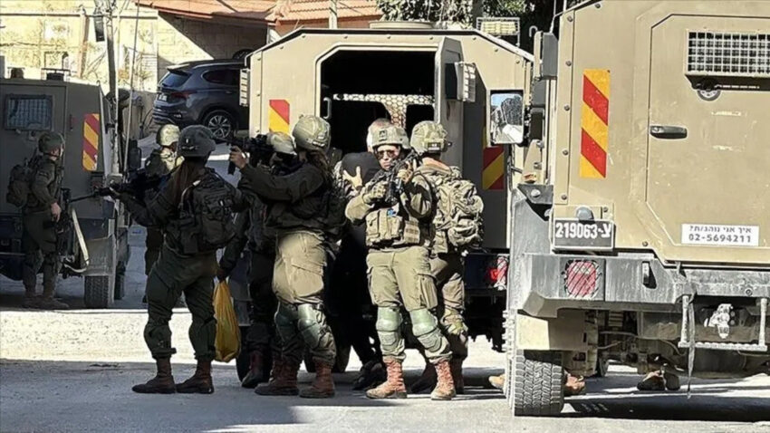 Israil askerleri bati seriada bir beldeyi kusatti 40tan fazla filistinli gozaltinda hYFJAN5c.jpg