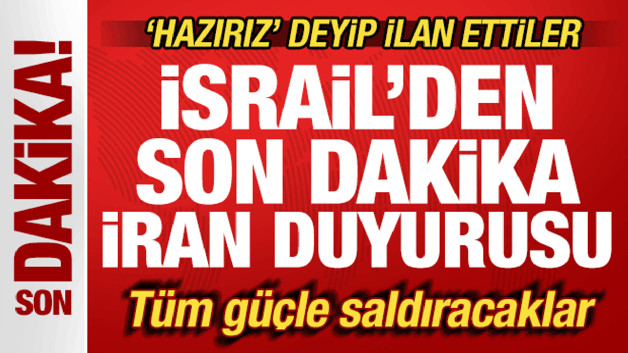 Israilden son dakika iran duyurusu haziriz deyip ilan ettiler tum gucle saldiracaklar c5zs3lnZ.gif
