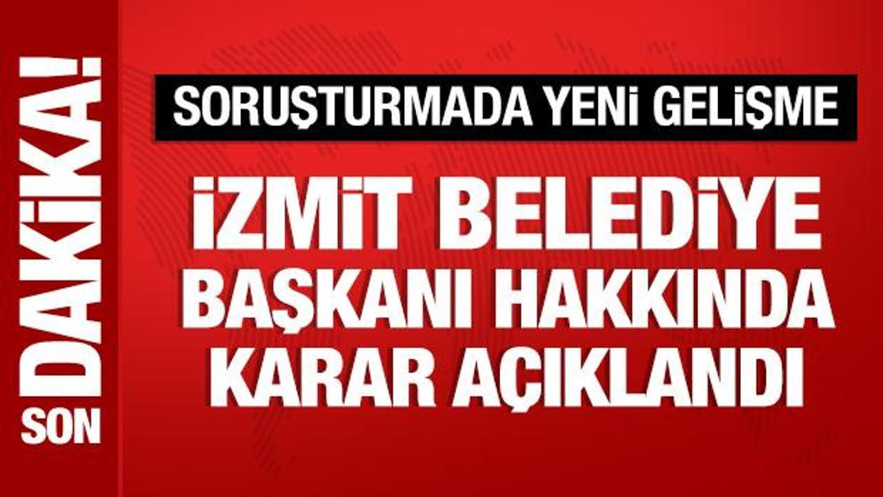 İzmit Belediye Başkanı dahil 20 şüpheli tutuklandı