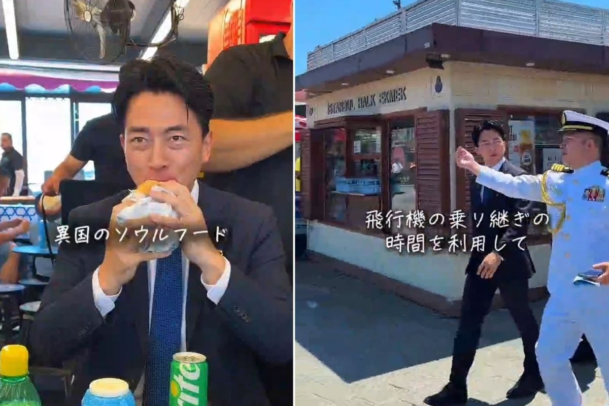 Japonya Savunma Bakanı Koizumi’den Eminönü’nde ‘uskumru sandviç’ paylaşımı