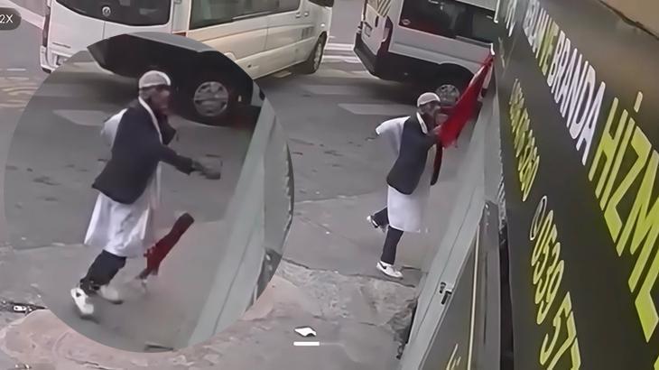 Kagithanede turk bayragini sokerek yere atan supheli yakalandi ifadesi ortaya cikti BNc9yirM.jpg