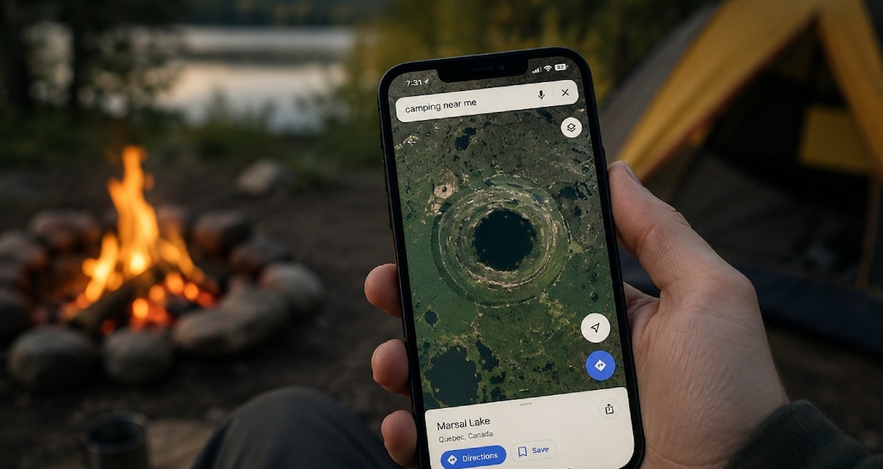 Kamp yapacak yer ararken tesadüfen keşfetti: Google Maps’teki görüntü şaşırttı