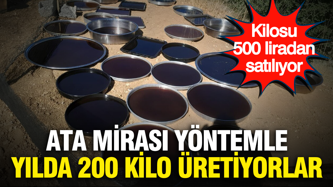 Kilosu 500 liradan satılıyor… Ata mirası yöntemle yılda 200 kilo üretiyorlar