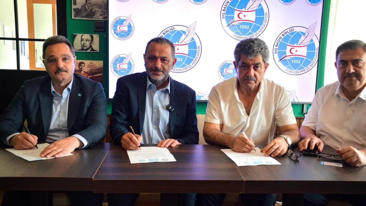 KKTC Dış Basın Birliği, TİMBİR ve TDGF arasında İş Birliği protokolü imzalandı