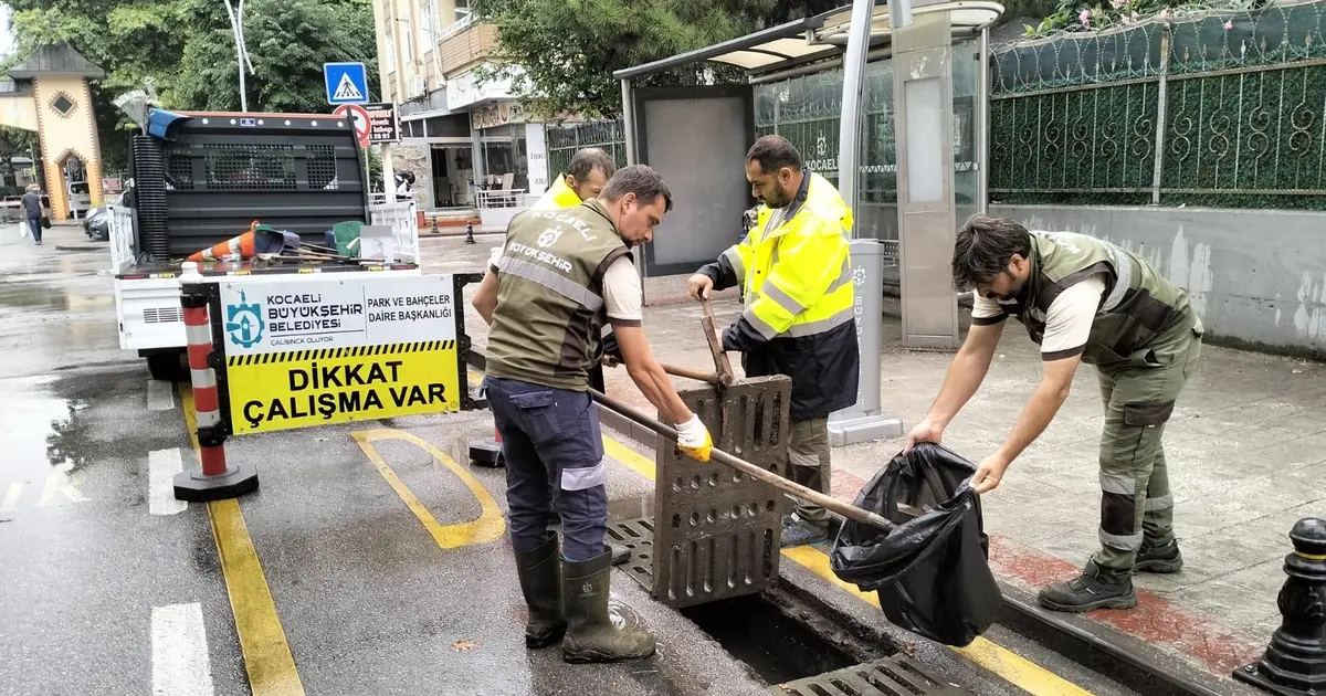 Kocaeli Büyükşehir kuvvetli sağanak sınavını başarıyla geçti