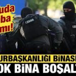 Komsuda alarm cumhurbaskanligi binasi bile bosaltildi y97yenhz.jpg