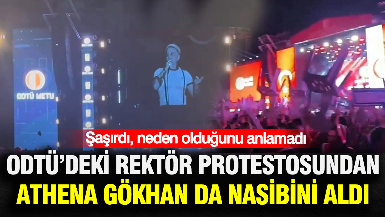 ODTÜ’deki rektör protestosundan Athena Gökhan da nasibini aldı: Şaşırdı, neden olduğunu anlamadı