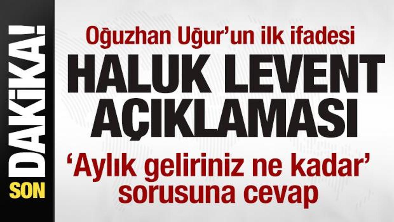 Oğuzhan Uğur’un emniyetteki ilk ifadesi! Haluk Levent açıklaması!