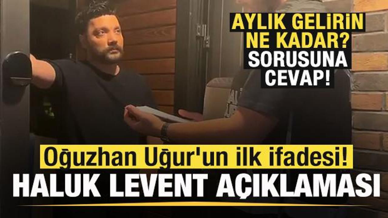 Oğuzhan Uğur’un ifadesi! Haluk Levent açıklaması! Aylık gelirin ne kadar? sorusuna cevap
