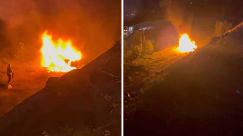 Otomobil alev alev yandi surucu feci sekilde can verdi JWwYhRiH.jpg