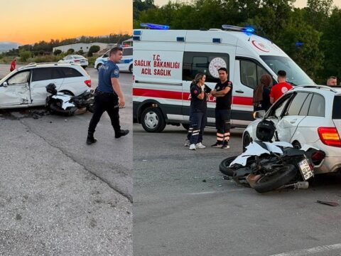 Otomobille carpisan motosikletin surucusu oldu MqcVjjy4.jpg