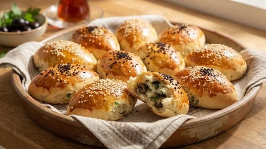 Puf puf kabaran enfes lezzet zeytinli maydanozlu pogaca tarifi uGYKIL7D.jpg