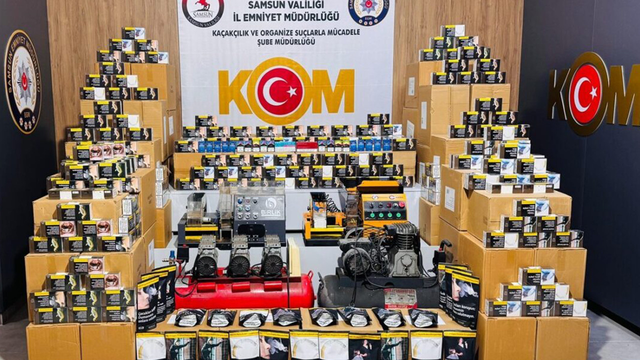 Samsun’da durdurulan kamyonetten çıkanlar şaşırttı: Tam 1 milyon 350 bin adet