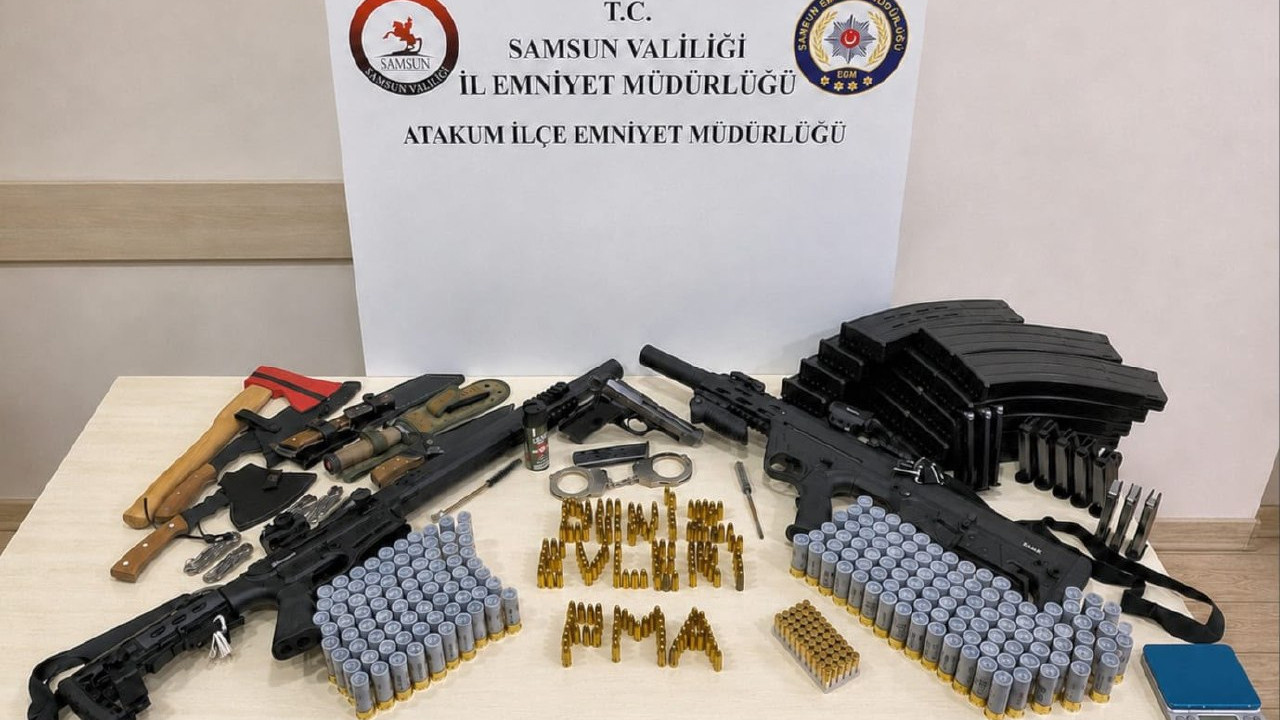 Samsun’da operasyon: Çok sayıda ruhsatsız silah ve mühimmat ele geçirildi