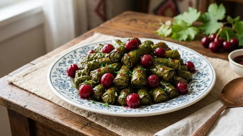 Saray mutfaginin meyveli saheseri zeytinyagli visneli yaprak sarma tarifi XzYgWRdy.jpg