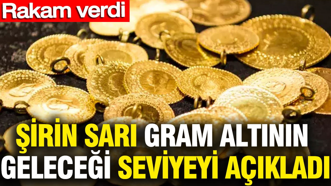 Şirin Sarı gram altının geleceği seviyeyi açıkladı: Rakam verdi