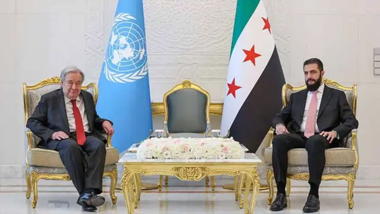 Suriye Cumhurbaşkanı Şara, BM Genel Sekreteri Guterres ile görüştü