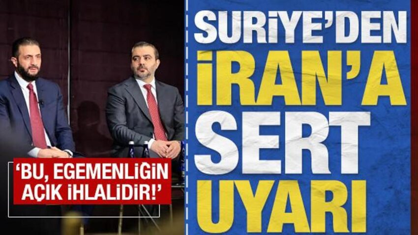 Suriyeden irana sert uyari bu egemenligin acik ihlalidir PK97VLUG.jpg