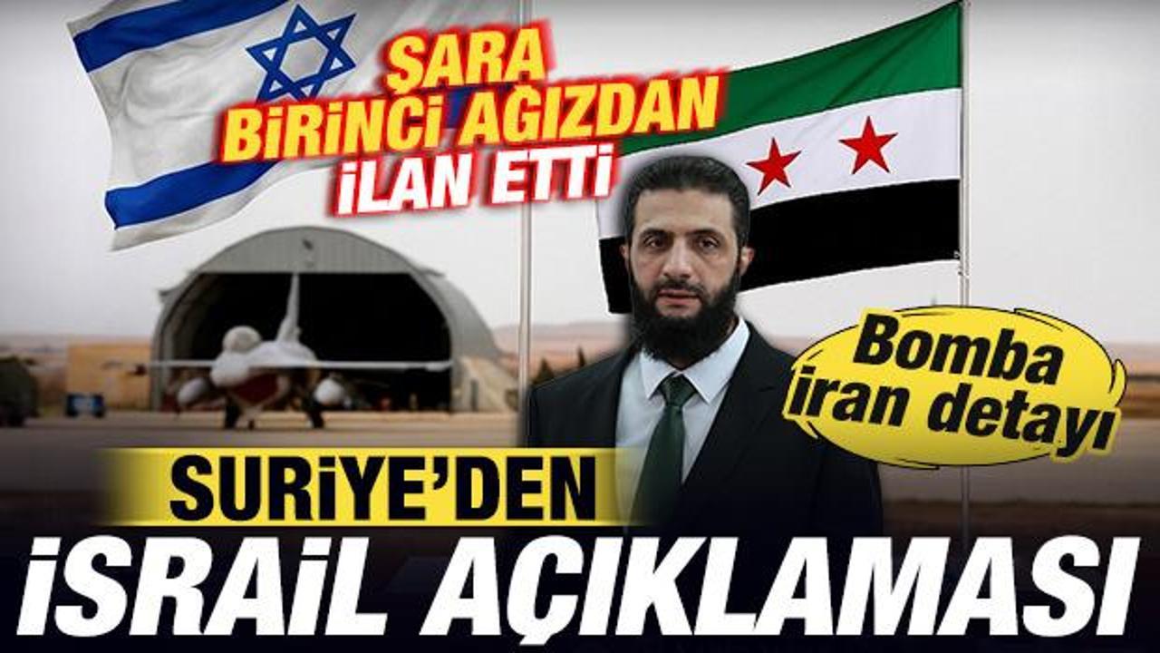 Suriyeden son dakika israil aciklamasi sara birinci agizdan ilan etti bomba iran detayi xy82jall.jpg