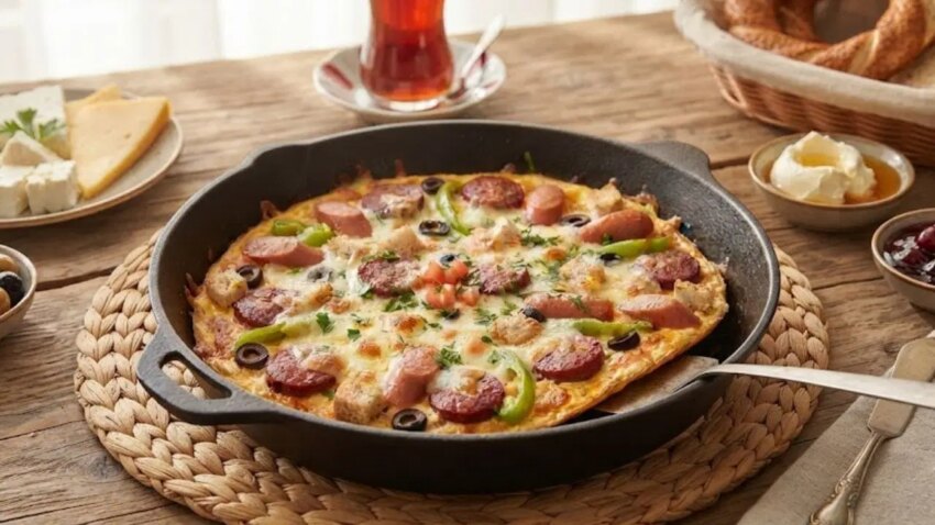 Tek tavada efsane lezzet pizza omlet tarifi 6gGLevLf.jpg
