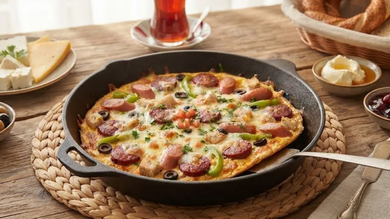 Tek tavada efsane lezzet: Pizza omlet tarifi