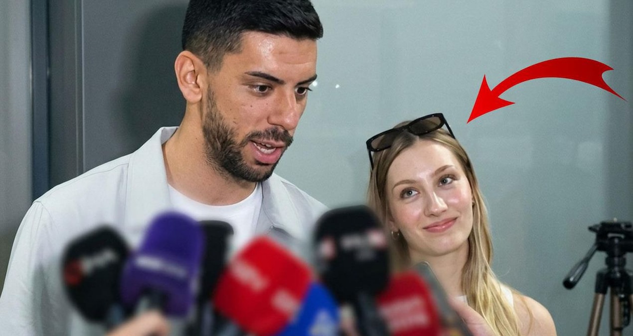 Trabzon’da aşk rüzgarı! Cenk Özkaçar değil, eşinin bakışları konuşuldu