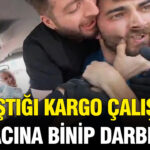 Trafikte tartistigi kargo calisanini aracina binip darbetti OLTX7rxR.jpg