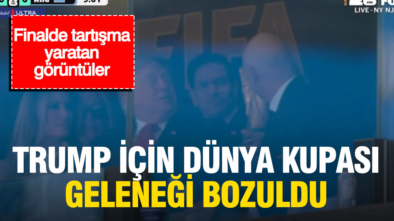 Trump için Dünya Kupası geleneği bozuldu: Finalde tartışma yaratan görüntü