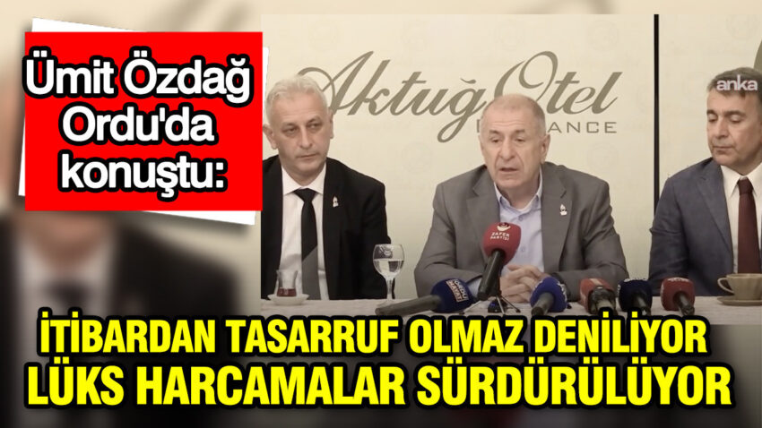 Umit ozdag orduda konustu itibardan tasarruf olmaz deniliyor luks harcamalar surduruluyor V63tJTqX.jpg