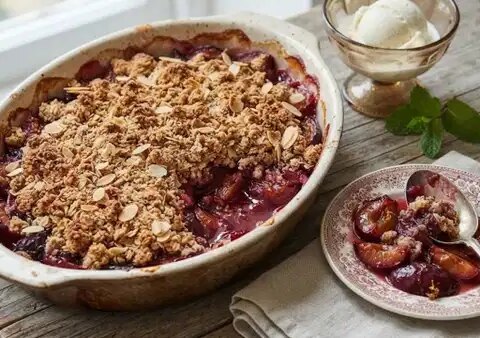 Yazin en hafif tatlilarindan erikli crumble tarifi tJKlA7mG.jpg