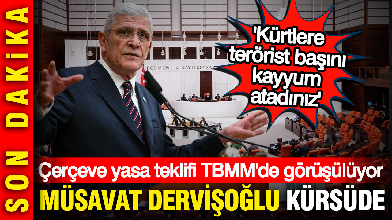 Müsavat Dervişoğlu TBMM’de çerçeve yasaya ilişkin açıklamalarda bulunuyor
